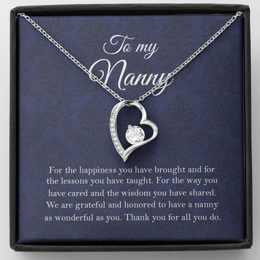 Necklace gifts Heart Necklace, Gift For Babysitter, Gift For Daycare Provider, Childminder Gifts, Nanny Gift, Thank You Gift For Nanny, Child Care Gift, Gifts Birthday, on Christmas Silver Luxury neck