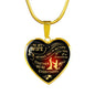LIMITED EDITION - Wife Husband Heart Pendant Necklace - Without You I'm Nothing - Romantic Gifts For Your Wife On Wedding, Anniversary, Birthday..Christmas Gifts 18K Gold Plated.