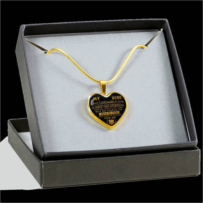 Soldier Heart Pendant Necklace  Meaningful Veteran Gifts From Wife/ Dad/ Mom..