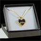 18k Gold Plated Wife Husband Heart Pendant Necklace - I feel So Lucky to have You In My Life - Romantic Gifts For Your Love, One year Wedding Anniversary