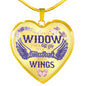 Gifts I'm Not A Widow I'm A Wife to A Husband with Wings Heart Pendant Necklace - Memorial Necklace Gift Heart Luxury Necklace Silver ASIN: B08HSGR61W Fixx chuan
