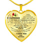 Anniversary Day Gift for Her - My Girlfriend Heart Pendant Necklace n-05.12