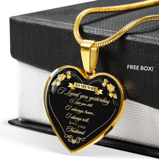 To My Wife Necklaces Pendants - From Husband - Wedding Valentine's Gifts for Her n-05.12