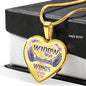 I’m Not A Widow I’m A Wife to A Husband with Wings Heart Pendant Necklace – Memorial Necklace Gift fixx