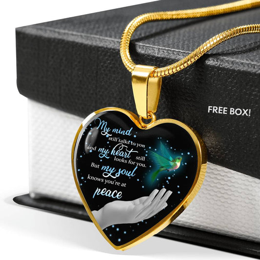 Necklace my mind still talks to you and my heart still looks for you n-05.12