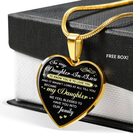 Daughter-In-Law Necklace- To Know You Is To Love You - Gift For Daughter-In-Law n-05.12