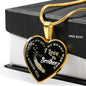Brother,You Wings Were Ready But My Heart Was Not - Necklace Heart Luxury n-05.12