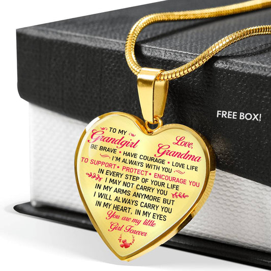 Necklace Granddaughter Birthday Gift from Grandma You are my Little Girl Forever n-05.12