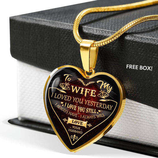 To My Gorgeous Wife Romantic Luxury Necklace For Valentine's Day - Birthday Gift n-05.12