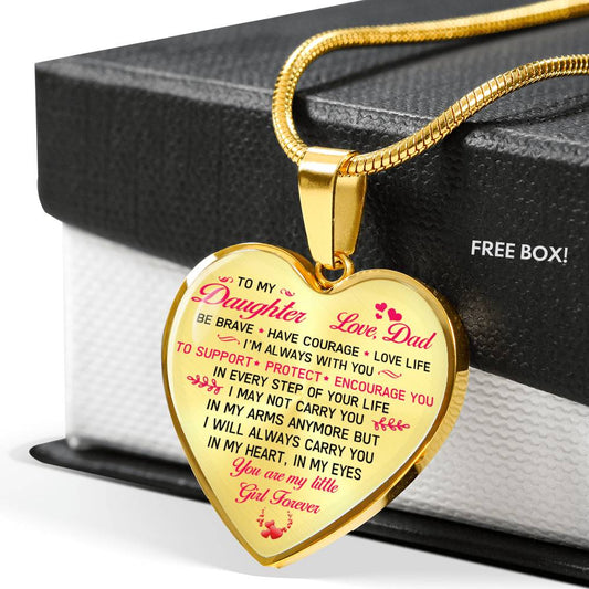 Necklace Birthday Gift For Daughter Love Dad and Daughter Necklace Jewelry Chain n-05.12