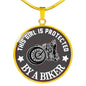 Necklace This Girl Is Protected By A Biker neck brother 26.12