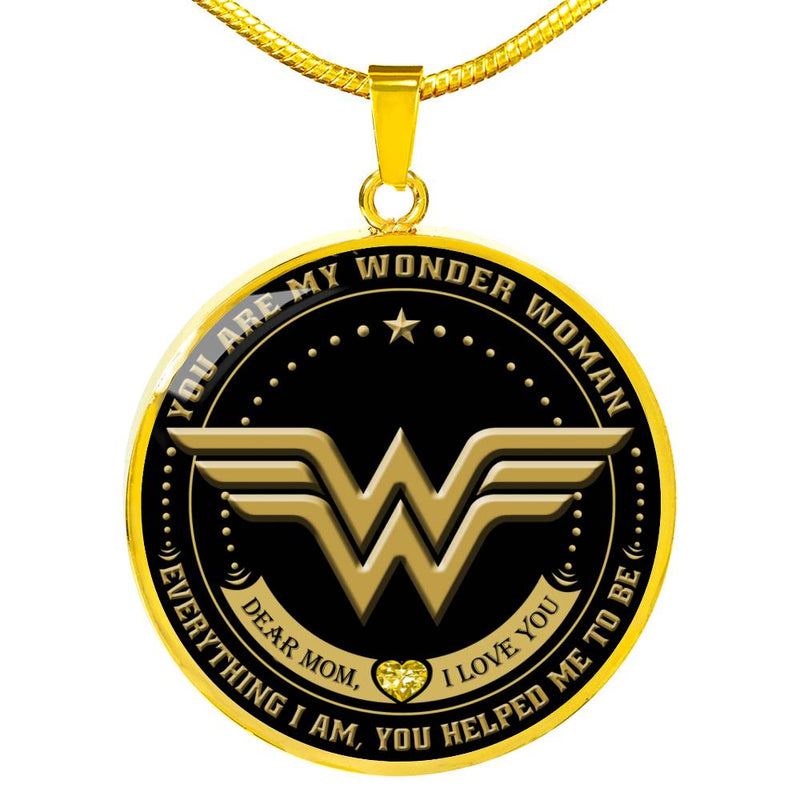 Dear Mom I Love You Mother's Day Pendant Necklace - Captain Marvel Avengers neck brother 26.12