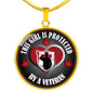 Pendant Necklace This Girl is Protected by a Veteran - Canadian Edition neck brother 26.12