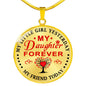 Day Anniversary, Birthday My Daughter Forever Necklace - Gift from Mom, Dad neck brother 26.12