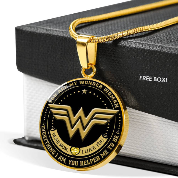 Dear Mom I Love You Mother's Day Pendant Necklace - Captain Marvel Avengers neck brother 26.12