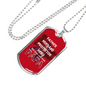 Dad dog tag stainless steel - Father Husband Protector Hero - Best Gifts for Dad