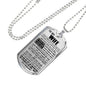 My Love Necklace - To My Wife Dog Tag Jewelry - LIMITED VERSION - Love You For All That You Are- Happy Birthday Gifts For Women Silver/18 K plated Stainless Steel
