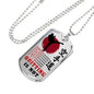 Karate-do To My Son/ Brother Dog Tag Chain Inspirational Gifts For Boys/ Men