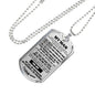 AZ Gifts Romantic Gift for Men to My Man Dog tag - Boyfriend Necklace - Husband Gift from Woman - Sweat Quote Saying for Him - Meaningfull Birthday Gift for Your Love on Xmas, Birthday, Valentine Day
