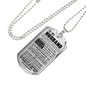 My Love Necklace - To My Husband Dog Tag Jewelry - LIMITED VERSION - Meaningful Quote - Unique Gifts For Men on  Birthday