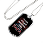 Dad dog tag stainless steel - Father Husband Protector Hero - Best Gifts for Men