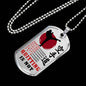 Karate-do To My Son/ Brother Dog Tag Chain Inspirational Gifts For Boys/ Men