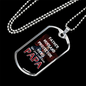 Dad dog tag stainless steel - Father Husband Protector Hero - Best Gifts for Men