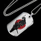 cool gifts samurai warrior fan dog tag necklace chain - Best Gifts ideas for men/ friend/boys  on birthday,Christmas.. stainless steel.