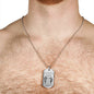 Best friend - Big Brother Dog Tag Samurai Warrior Neckalce