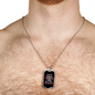 Dad dog tag stainless steel - Father Husband Protector Hero - Best Gifts for Men