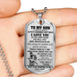Bushido Japan Samurai Warrior Father Son Dog Tags Necklace - HOT EDITION - Personalized Birthday Gifts For Your Kids/Child/ Boys On Xmas, Birthday..HOT TREND NOW