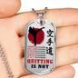 Karate-do To My Son/ Brother Dog Tag Chain Inspirational Gifts For Boys/ Men