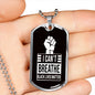 I Can’t Breathe Black Lives Matter Dog Tag BLM Dog Tag Pendant Necklace – Social Justice Awareness Necklace