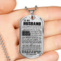 My Love Necklace - To My Husband Dog Tag Jewelry - LIMITED VERSION - Meaningful Quote - Unique Gifts For Men on  Birthday