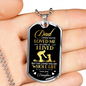 Dogtag To My Dad From Daughter - Dad I Know You Are Love Me As Long As I Lived- My Whole Life - Best Gifts Daughter To Dad, Gifts on Father’s Day, Christmas, Happy Birthday Dad