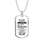 Family Reunion Gift For Son To my Son Necklace Necklace Military Men's Jewelry 30 inch silver beaded chain
