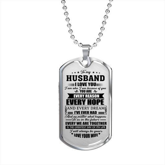 NEWEST BEST RECOMMENDED necklace dog tag chain for husband on valentine's day on Birthday, Valentines's Day Gifts White Dog Tag ASIN: B079BKDRWZ