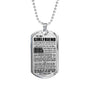 Girlfriend Necklace - To My Love Dog Tag - You Are My Love, My Life, My Inspiration - Meaningful quote - NEWEST DESIGN - Romantic Birthday Gifts ideas For Girlfriend Gifts