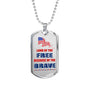Independence day Dog tag Necklace Jewelry - Memorial Best gifts On 4th July