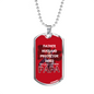 Dad dog tag stainless steel - Father Husband Protector Hero - Best Gifts for Dad