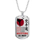 Karate-do To My Son/ Brother Dog Tag Chain Inspirational Gifts For Boys/ Men