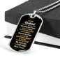 Gifts to My Husband Meeting You was Fate But Falling in Love with You was Beyond My Control Dog Tag Pendant Necklace Dog tag Silver ASIN: B08HSDMP1T