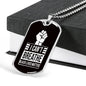 I Can’t Breathe Black Lives Matter Dog Tag BLM Dog Tag Pendant Necklace – Social Justice Awareness Necklace