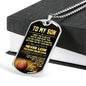 BASKETBALL To my son DogTag-Necklace for boy On Birthday, tmas Stainless Streets