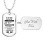 Family Reunion Gift For Son To my Son Necklace Necklace Military Men's Jewelry 30 inch silver beaded chain