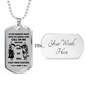 AZ Gifts Big Brother Dog Tag Chain Mens Jewelry Fan Viking Warrior Lover -in The Darkest Hour When The Demon Comes .- Inspirational Gift for Men Best Friend On Birthday Xmas 30 Inch Chain