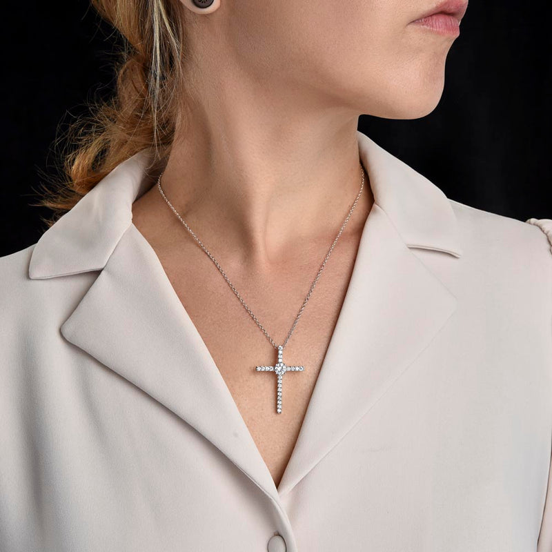 Cz Cross Necklace for my mom