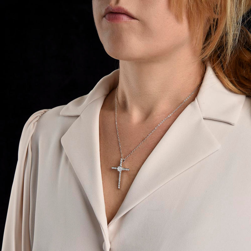 Cz Cross Necklace for my mom