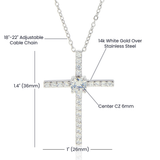 Cz Cross Necklace for my mom