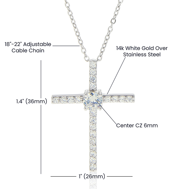Cz Cross Necklace for my mom